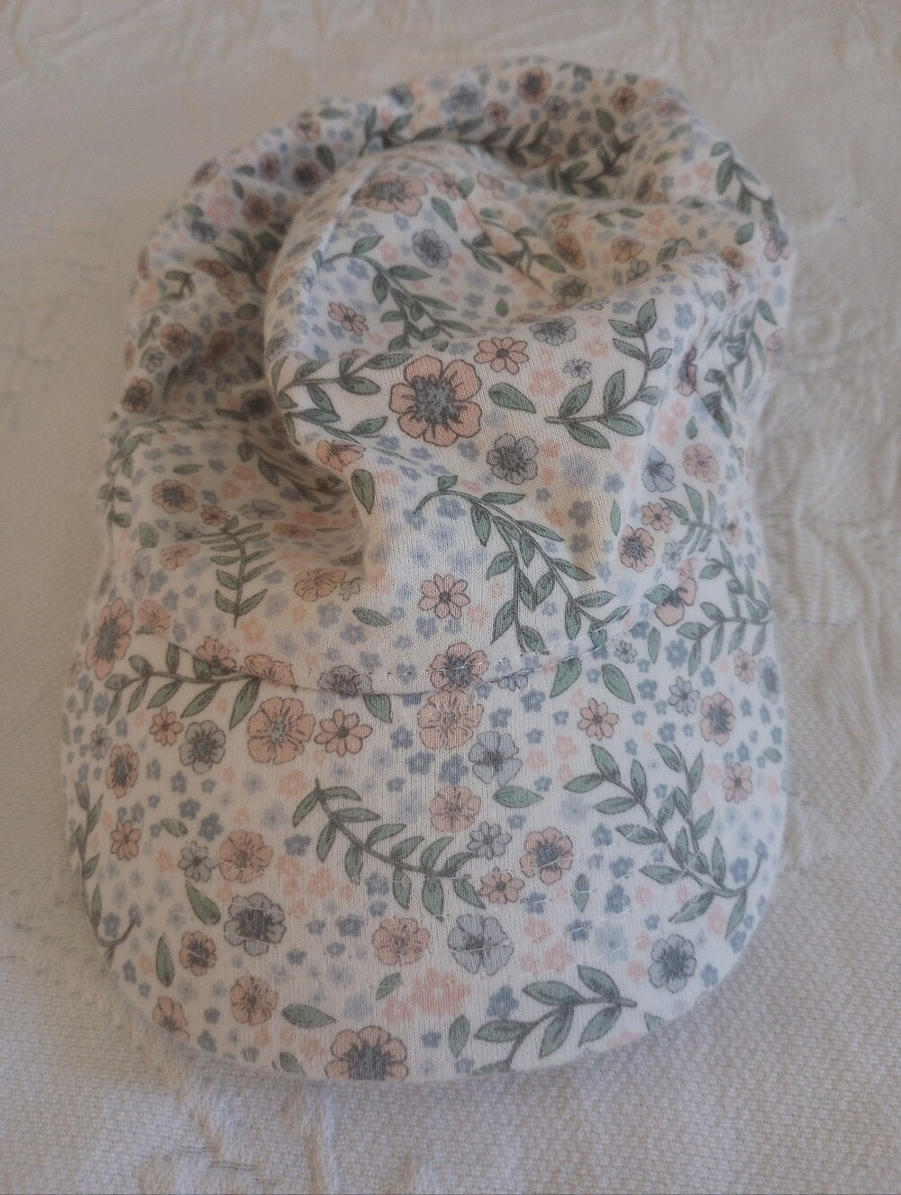 H&M Floral Girls Hat Cap With Elastic Back 12-18m